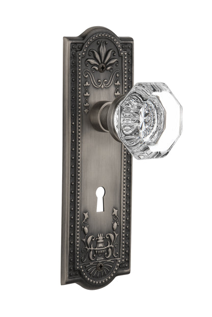 Nostalgic Warehouse Meadows Plate with Waldorf Knob - Mortise Lock