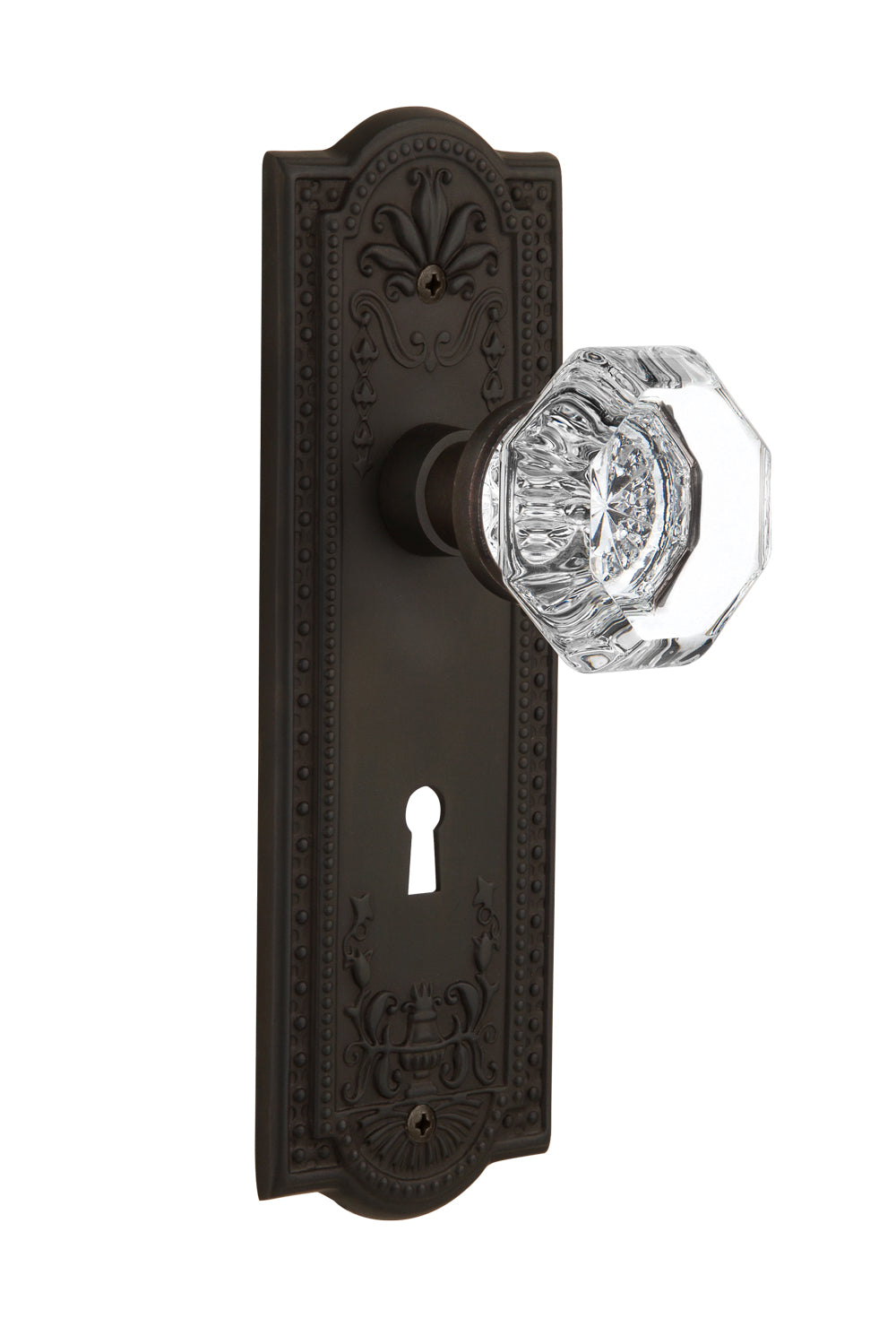Nostalgic Warehouse Meadows Plate with Waldorf Knob - Mortise Lock