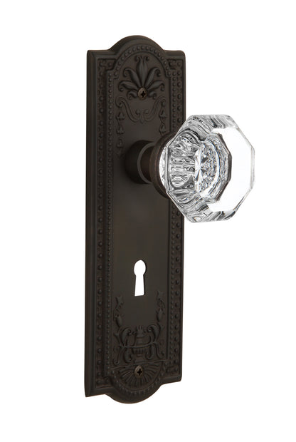Nostalgic Warehouse Meadows Plate with Waldorf Knob - Mortise Lock
