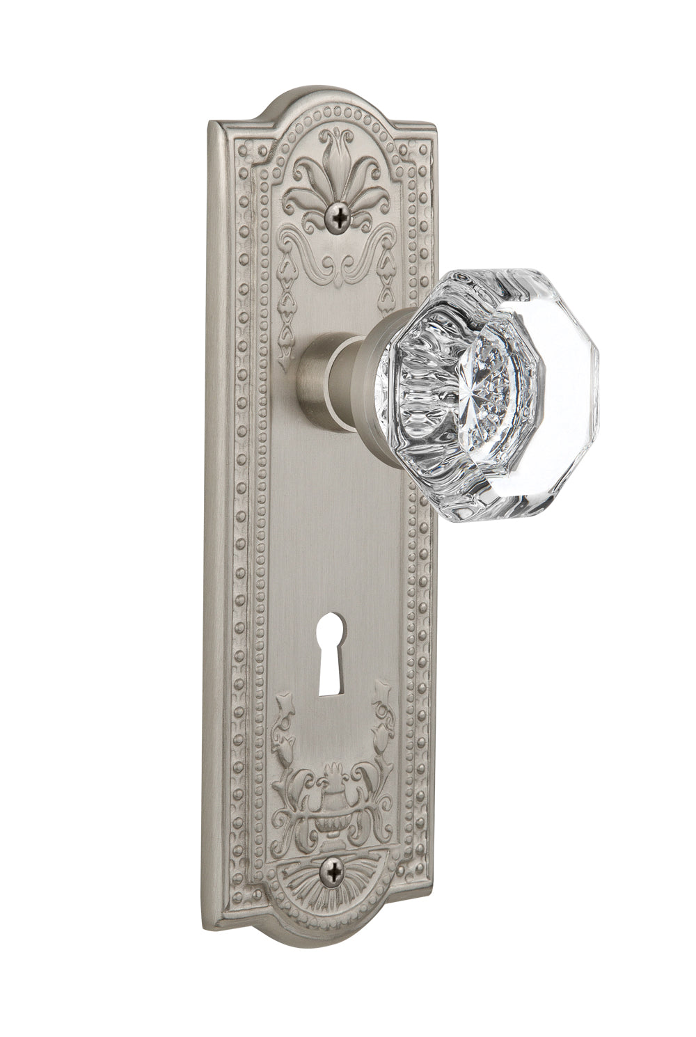 Nostalgic Warehouse Meadows Plate with Waldorf Knob - Mortise Lock