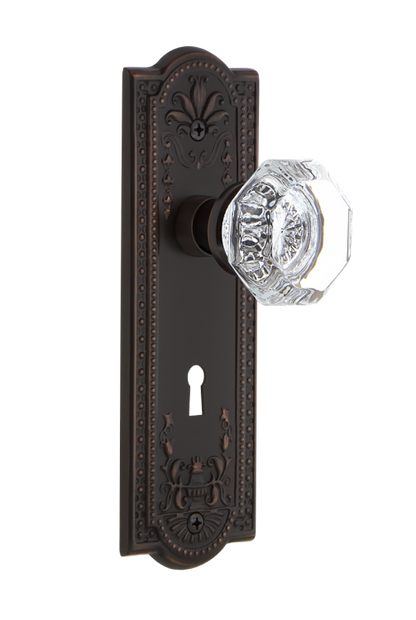 Nostalgic Warehouse Meadows Plate with Waldorf Knob - Mortise Lock