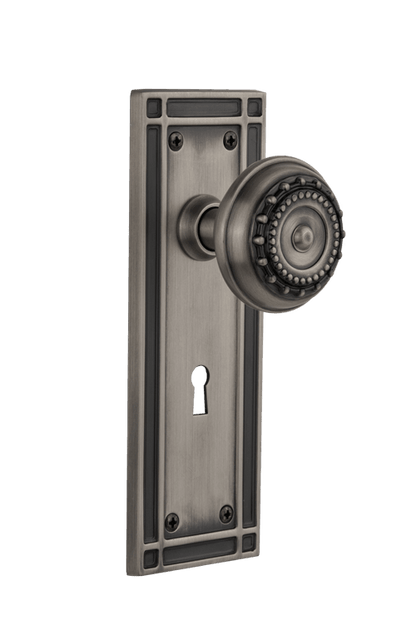 Nostalgic Warehouse Mission Plate with Meadows Knob - Mortise Lock