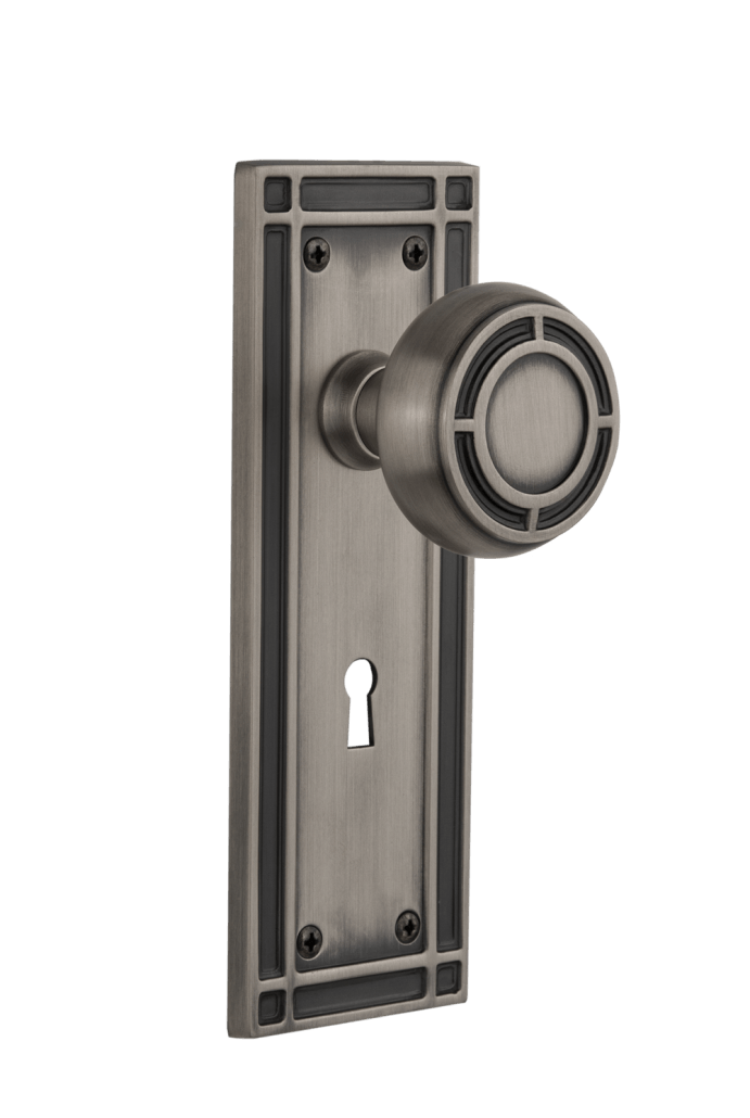 Nostalgic Warehouse Mission Plate with Mission Knob - Mortise Lock