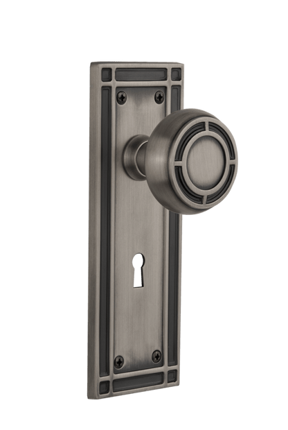 Nostalgic Warehouse Mission Plate with Mission Knob - Mortise Lock