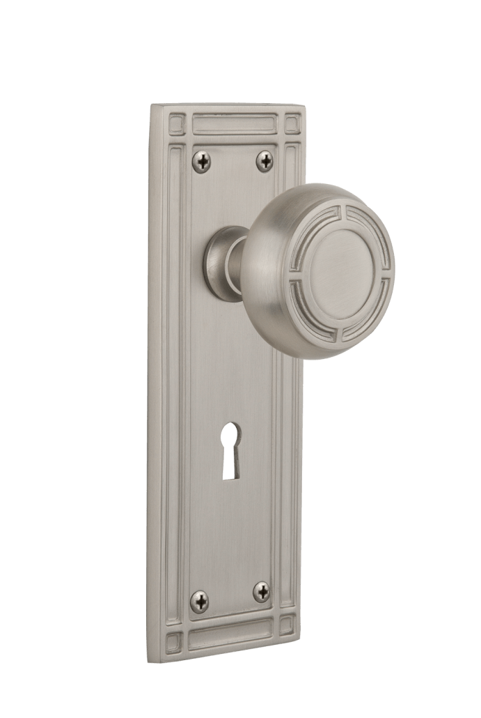 Nostalgic Warehouse Mission Plate with Mission Knob - Mortise Lock