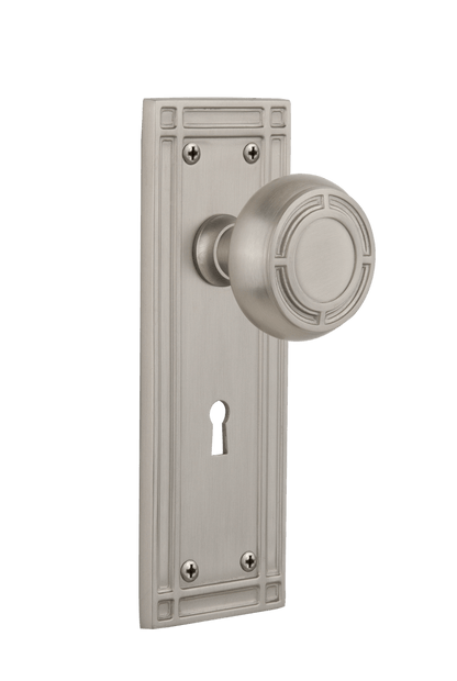 Nostalgic Warehouse Mission Plate with Mission Knob - Mortise Lock
