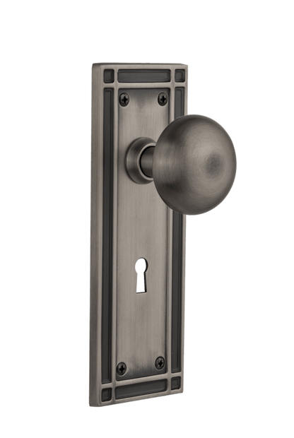 Nostalgic Warehouse Mission Plate with New York Knob - Mortise Lock