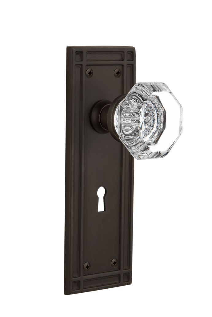 Nostalgic Warehouse Mission Plate with Waldorf Knob - Mortise Lock