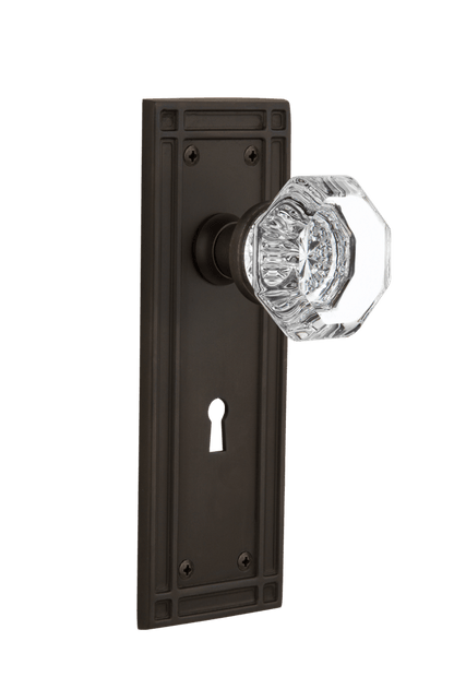 Nostalgic Warehouse Mission Plate with Waldorf Knob - Mortise Lock