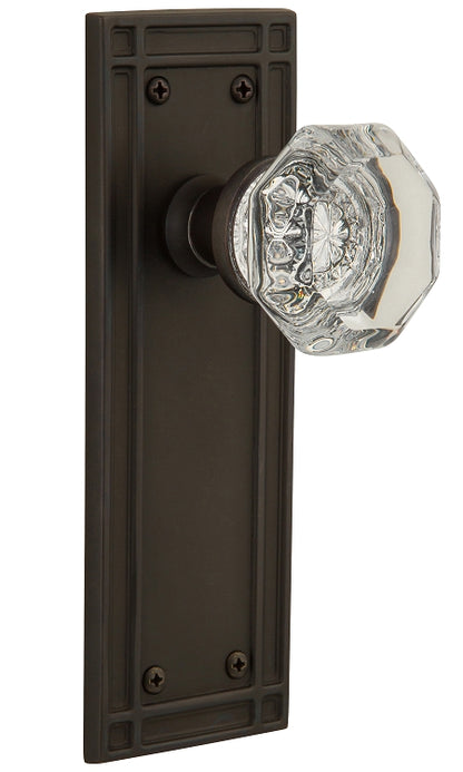 Nostalgic Warehouse Waldorf Knob with Mission Plate - Oil rubbed bronze