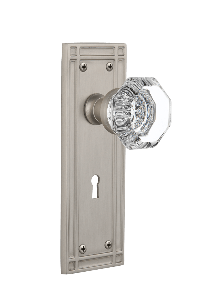 Nostalgic Warehouse Mission Plate with Waldorf Knob - Mortise Lock