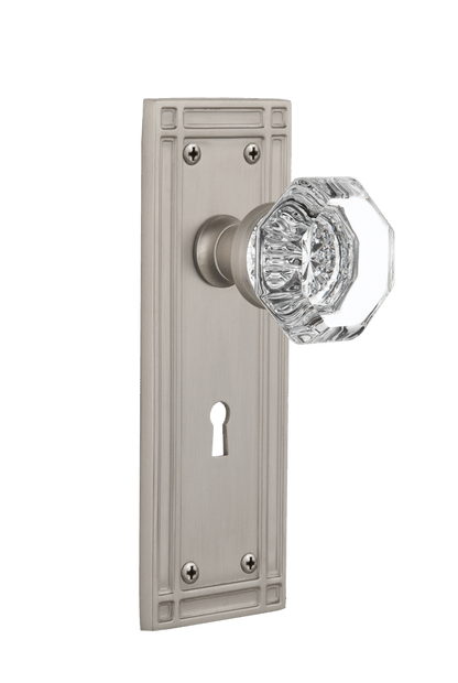 Nostalgic Warehouse Mission Plate with Waldorf Knob - Mortise Lock