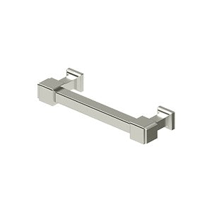 Decorative Cabinet Pull 4 Inch, Manhattan, Solid Brass