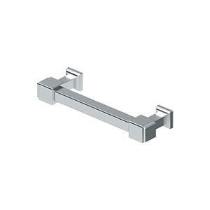 Decorative Cabinet Pull 4 Inch, Manhattan, Solid Brass
