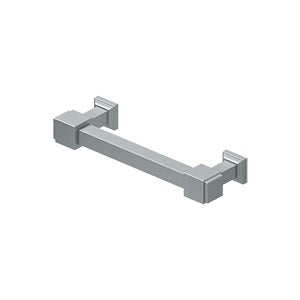 Decorative Cabinet Pull 4 Inch, Manhattan, Solid Brass
