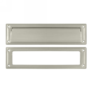 Deltana Mail Slot with Interior Frame - Brushed Nickel