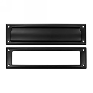 Deltana Mail Slot with Interior Frame - Flat Black