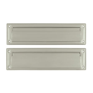 Deltana Mail Slot with Interior Flap - Brushed Nickel