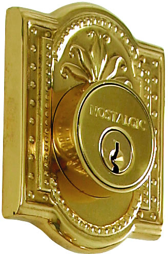 Nostalgic Warehouse Meadows Deadbolt - Polished Brass