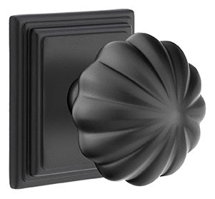 Emtek Melon Knob with Wilshire Rosette