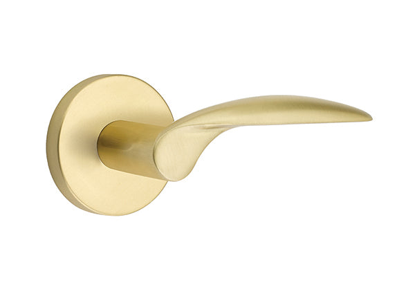 Emtek Mercury Lever Satin Brass-Disk Rosette