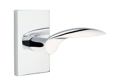 Emtek Mercury Lever Handle with Modern Rectangular Rosette