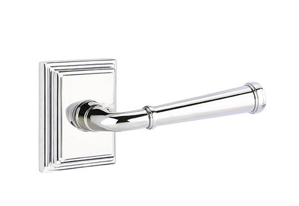 Emtek Merrimack Lever Polished Chrome-Wilshire Rosette