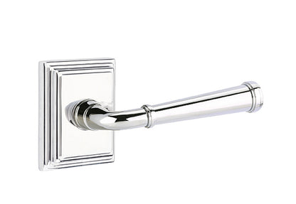 Emtek Merrimack Lever Polished Chrome-Wilshire Rosette