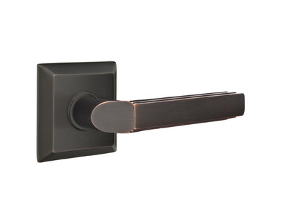 Emtek Milano Lever with Quincy Rosette
