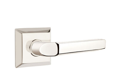 Emtek Milano Lever with Quincy Rosette