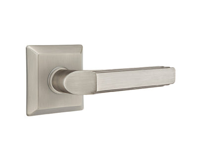 Emtek Milano Lever with Quincy Rosette