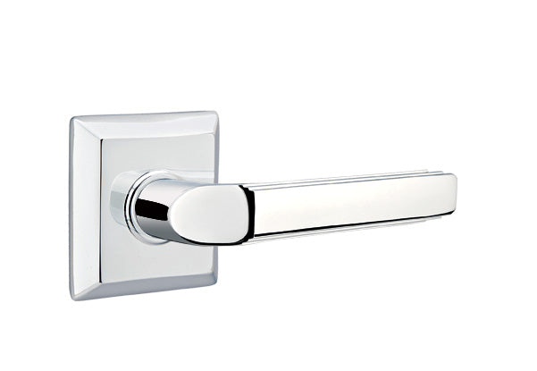 Emtek Milano Lever with Quincy Rosette