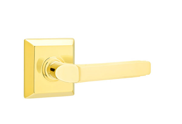Emtek Milano Lever with Quincy Rosette