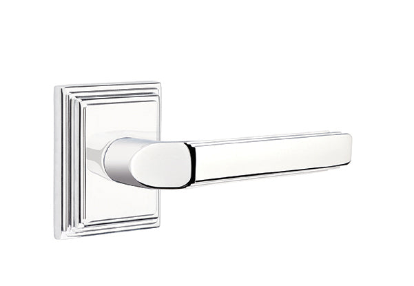 Emtek Milano Lever with Wilshire Rosette