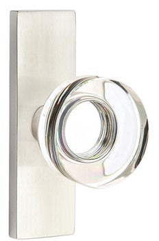 Emtek Disc Crystal Knob - Narrow Stretto Rosette