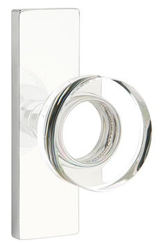 Emtek Disc Crystal Knob - Narrow Stretto Rosette