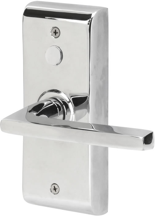 Emtek Modern Keyless Leverset Gate Function Interior