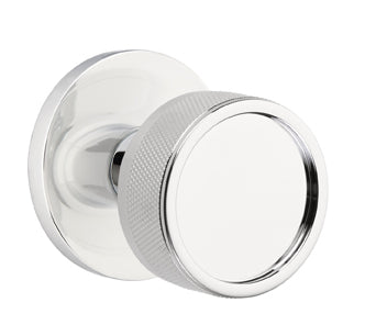 Emtek Conical Knurled Door Knob with Disk Rosette