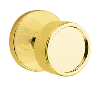 Emtek Conical Knurled Door Knob with Disk Rosette