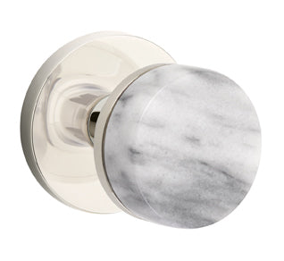 Emtek Conical Marble Interior Mortise Knob with Disk Rosette
