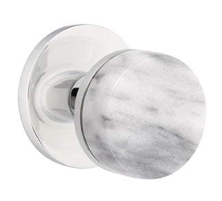Emtek Conical Marble Interior Mortise Knob with Disk Rosette