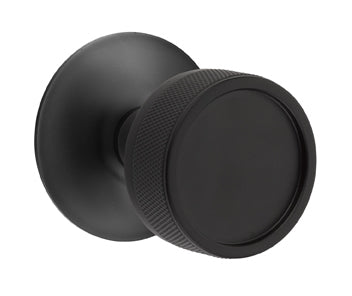 Emtek Conical Knurled Interior Mortise Knob with Modern Rosette