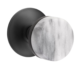 Emtek Conical Marble Interior Mortise Knob with Modern Rosette
