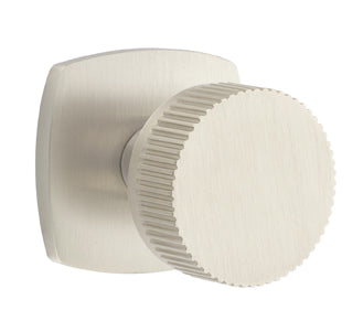 Emtek Conical Straight Knurled Interior Mortise Lever with Urban Rosette