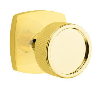 Emtek Conical Marble Interior Mortise Lever with Urban Rosette