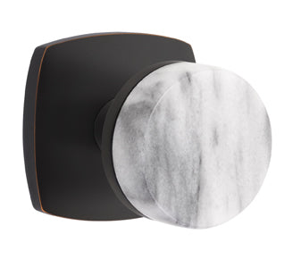 Emtek Conical Marble Interior Mortise Lever with Urban Rosette