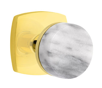Emtek Conical Marble Interior Mortise Lever with Urban Rosette