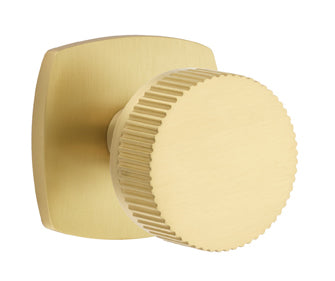 Emtek Conical Straight Knurled Interior Mortise Lever with Urban Rosette