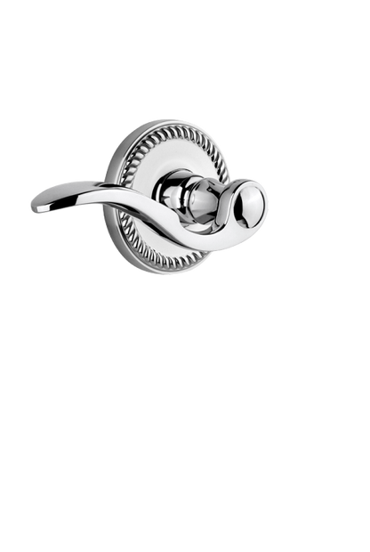 Grandeur Newport Rosette with Bellagio Lever in Bright Chrome