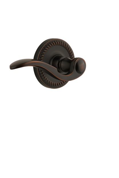 Grandeur Newport Rosette with Bellagio Lever in Timeless Bronze
